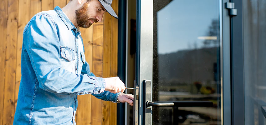 Frameless Glass Storefront Door Locks Replacement in McHenry, IL